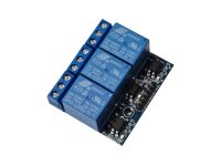 Three relays with 10A/230VAC contacts for operating voltage 12V